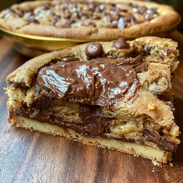 Nutella Stuffed Cookie Pie for the Whole Family 2 nutella stuffed cookie pie