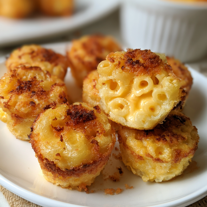 Mini Macaroni Cheese Bites: A Family Favorite 3 mini macaroni cheese bites