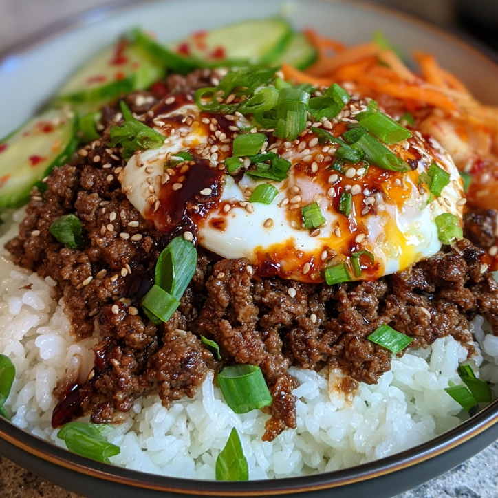 korean ground beef bowls