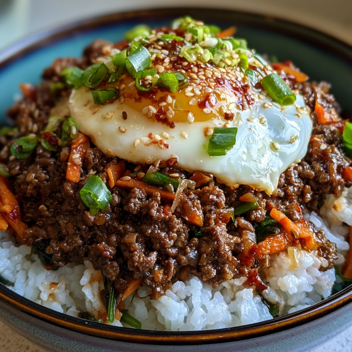 Korean Ground Beef Bowls for the Whole Family