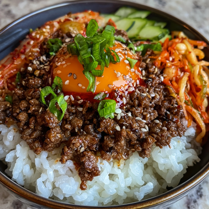 korean ground beef bowls