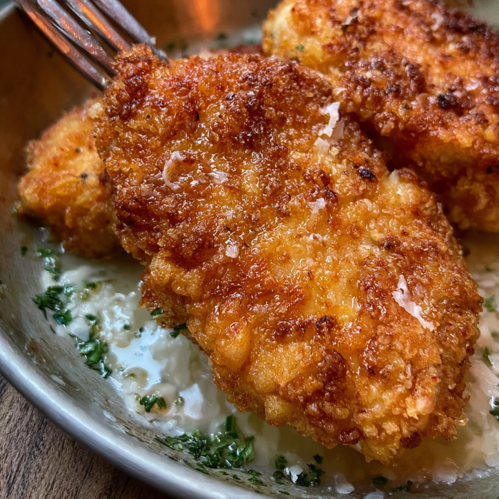 Crispy Parmesan Crusted Chicken for Dinner Tonight 4 crispy parmesan crusted chicken