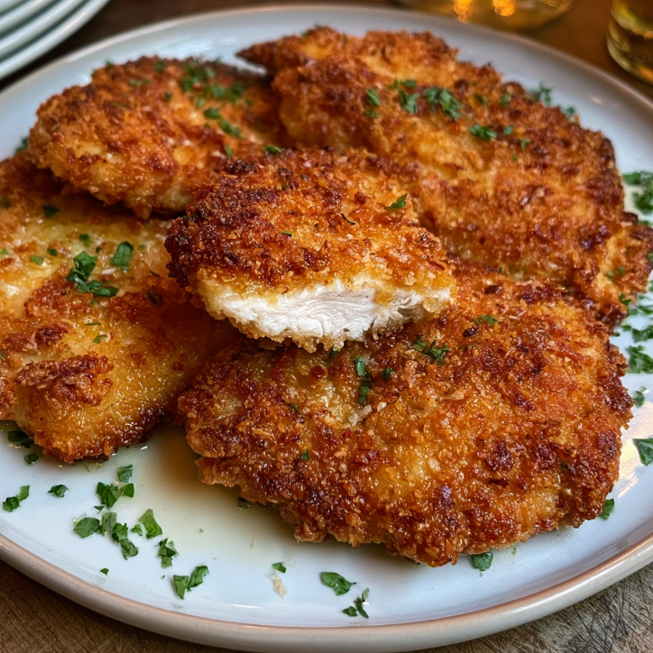 Crispy Parmesan Crusted Chicken for Dinner Tonight 2 crispy parmesan crusted chicken