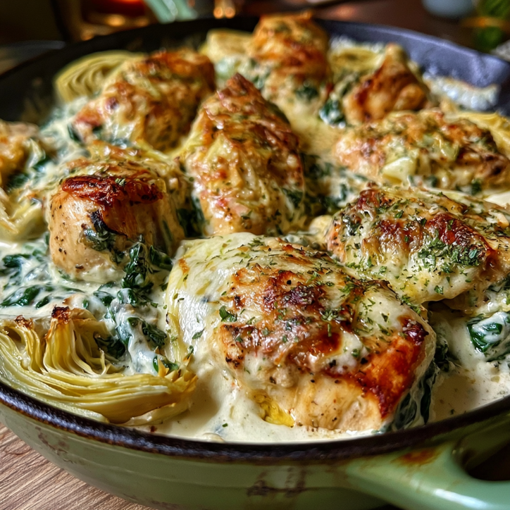 Perfect Creamy Spinach Artichoke Chicken Recipe 2 creamy spinach artichoke chicken
