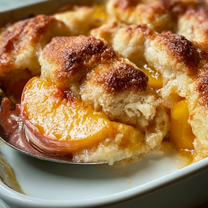 Easy Homemade Buttery Peach Cobbler 3 buttery peach cobbler