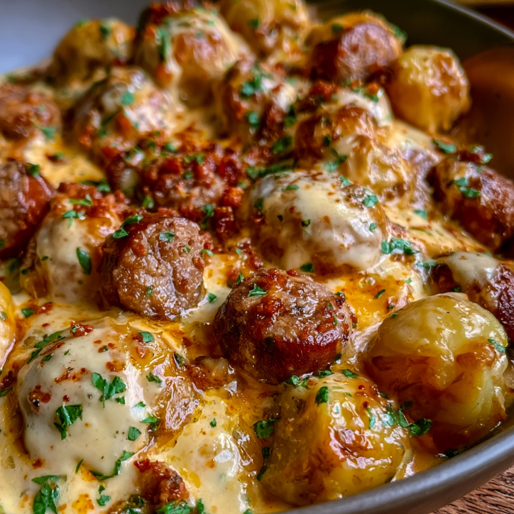 fall creamy sausage potato