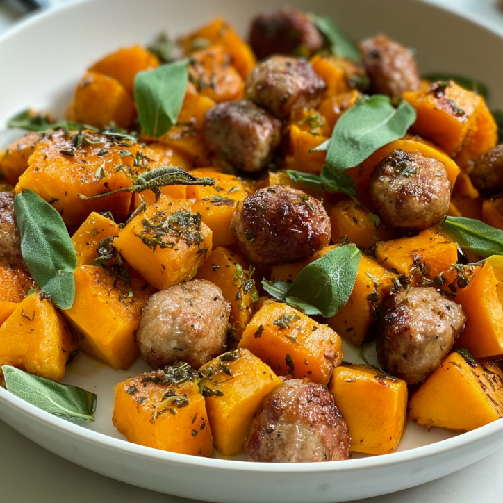 butternut squash sausage skillet