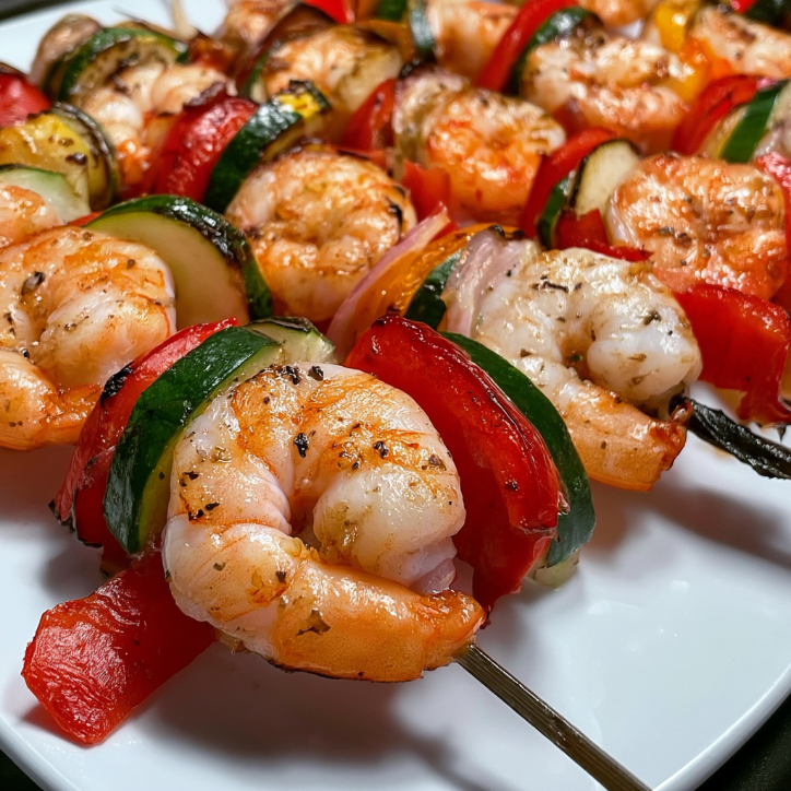 Blackstone Shrimp Veggie Skewers: Easy & Delicious
