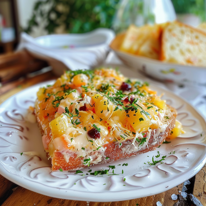 Sałatka z serem cheddar i ananasem – szybka na imprezę