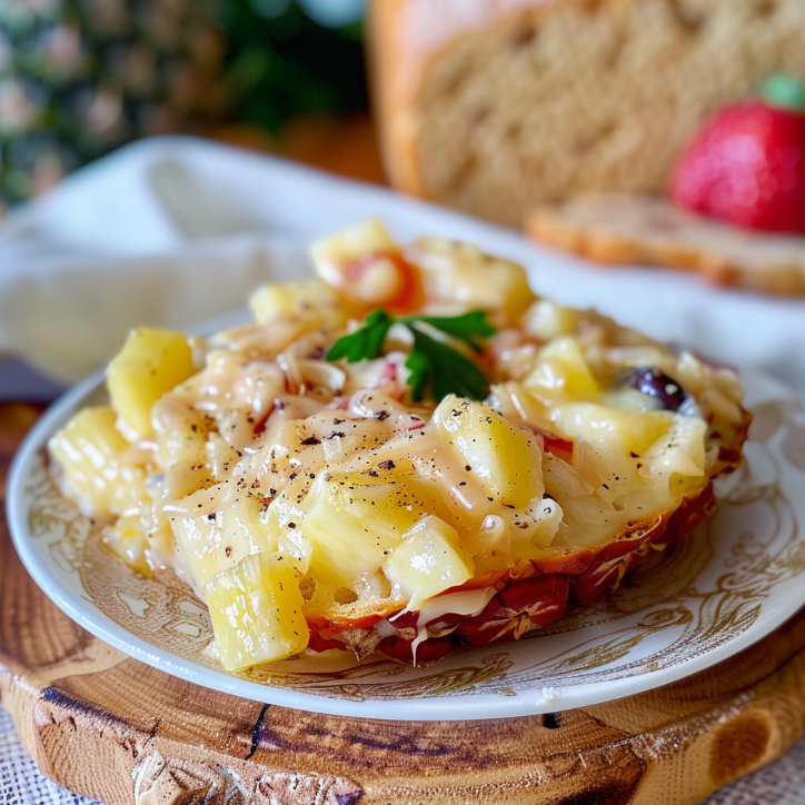 sałatka z serem cheddar i ananasem