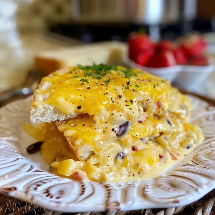 sałatka z serem cheddar i ananasem