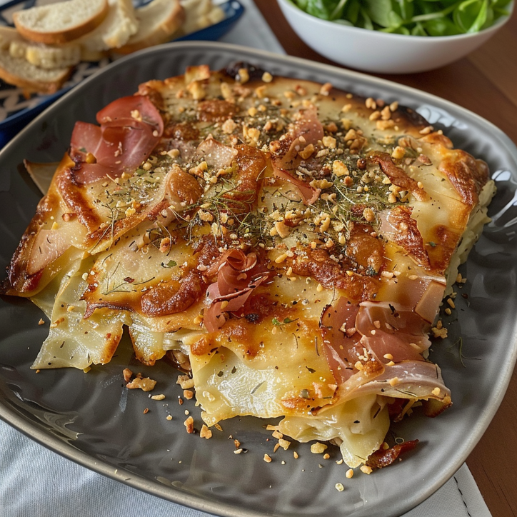 sałatka z szynką parmeńską i serem