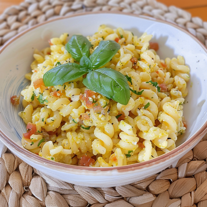 pasta jajeczna z porem