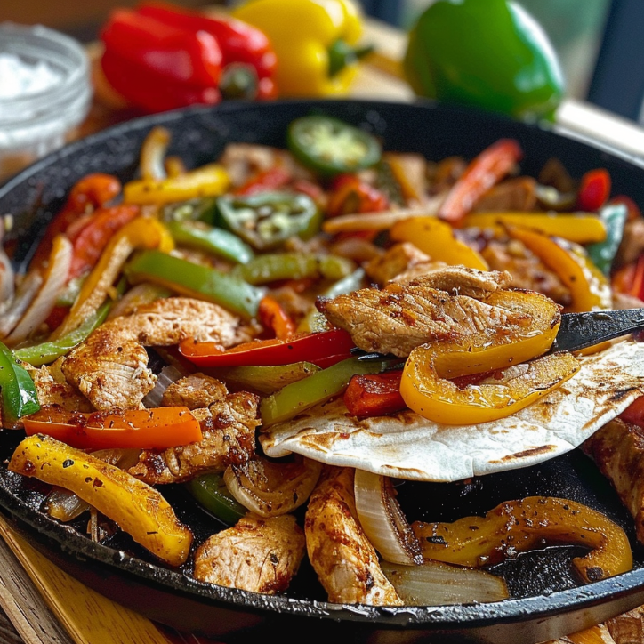 kurczak fajita z jednej blachy