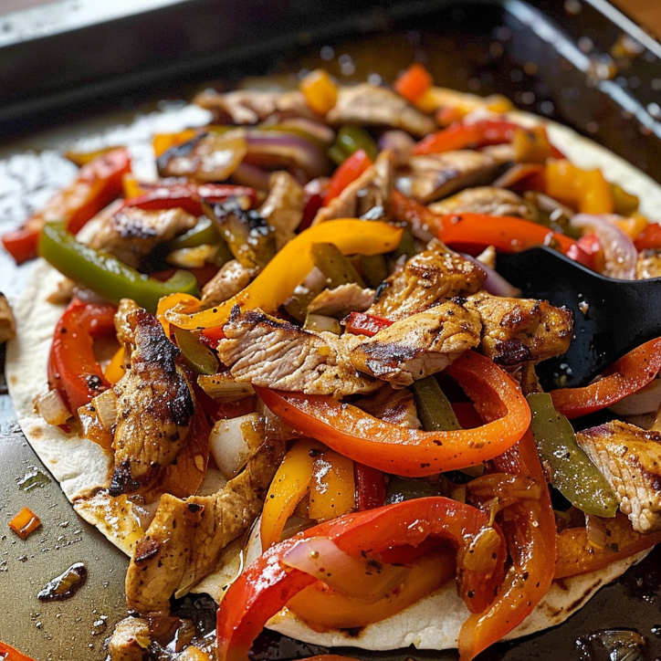 kurczak fajita z jednej blachy