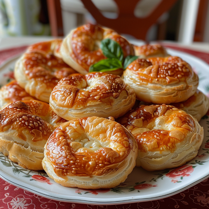 koszyczki z ciasta francuskiego z pomidorkami