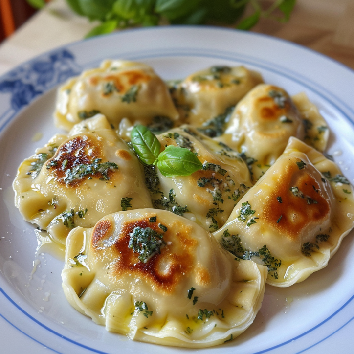 Pierogi ze szpinakiem i fetą – prosty przepis na obiad