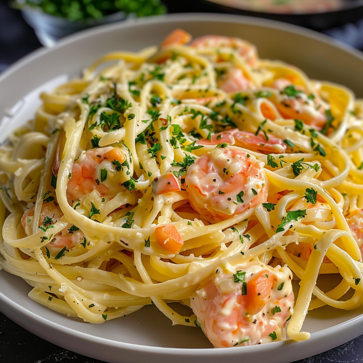 zitronenbutter lachs pasta genuss