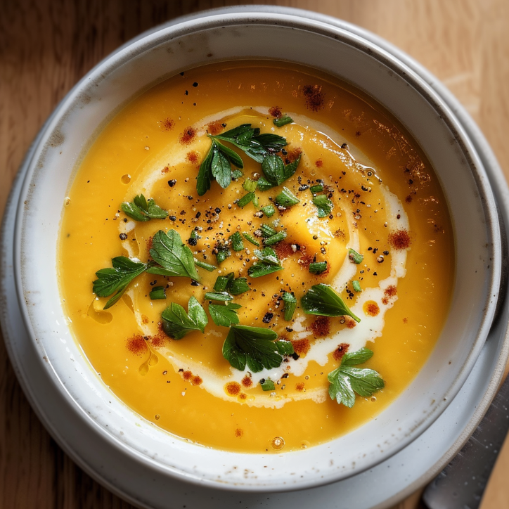 cremige rbissuppe mit kokoszauber