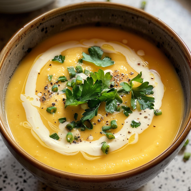 cremige rbissuppe mit kokoszauber