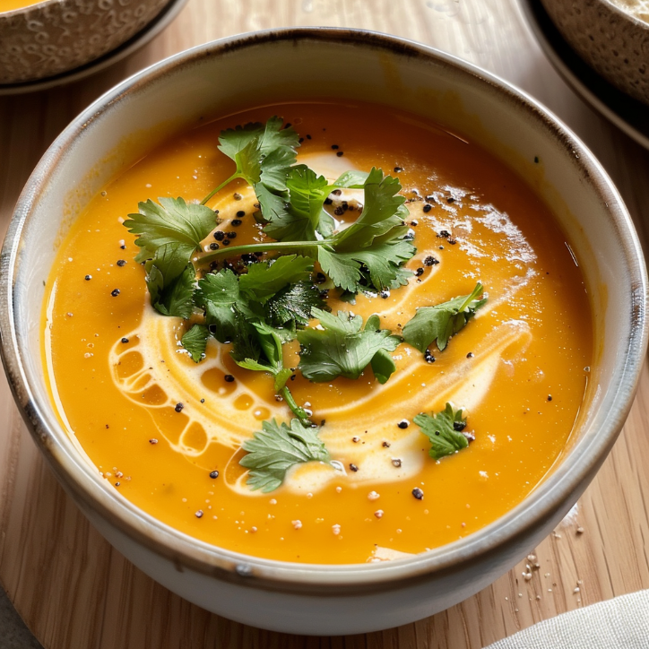 cremige rbissuppe mit kokoszauber: Cremige Kürbissuppe