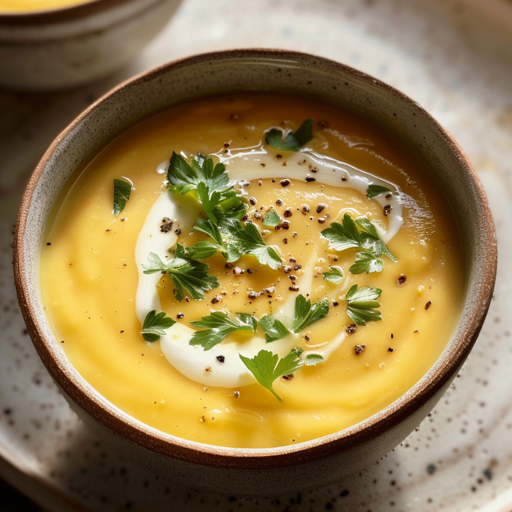 cremige rbissuppe mit kokoszauber