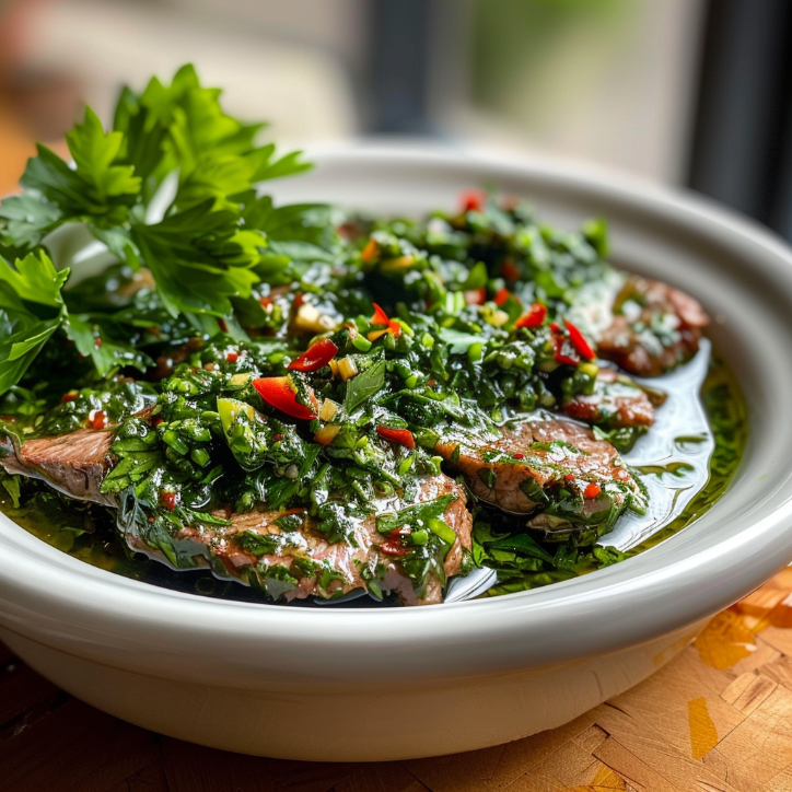 frisches chimichurri der perfekte