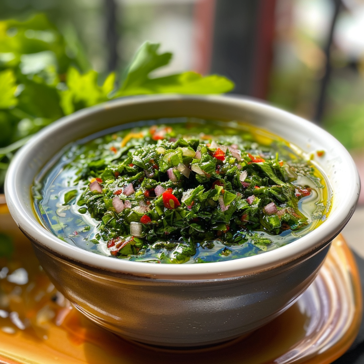 frisches chimichurri der perfekte