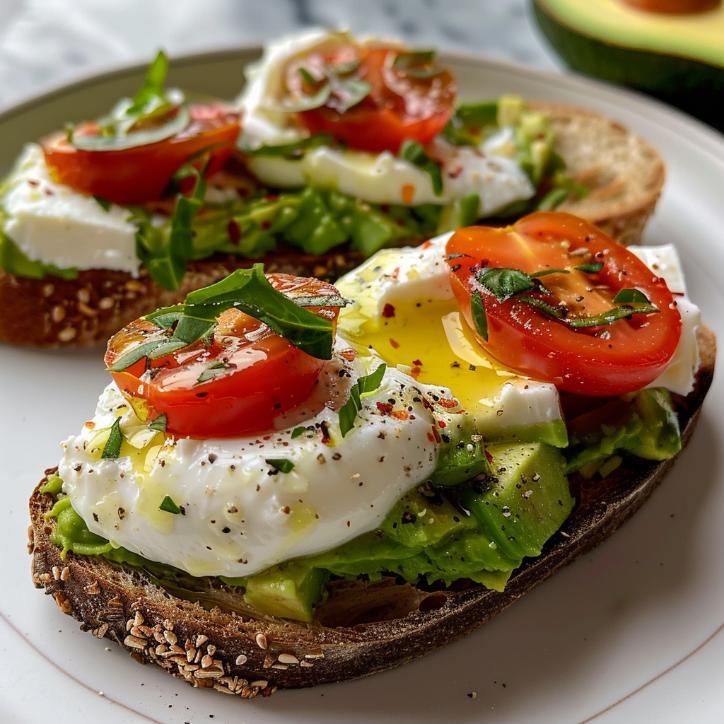 avocado burrata bruschetta den