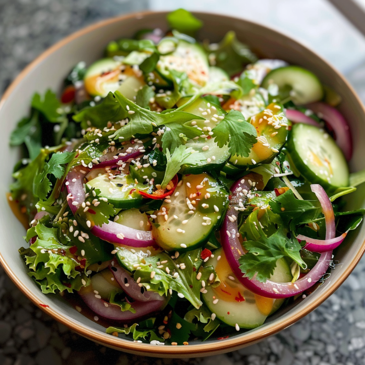 erfrischender asiatischer gurkensalat genuss