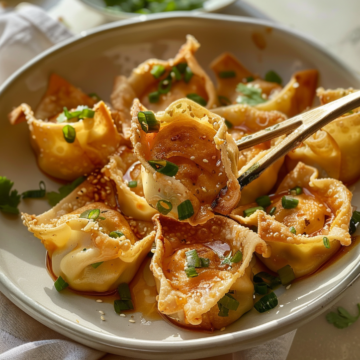 rzige garnelen wontons mit: Würzige Garnelen-Wontons