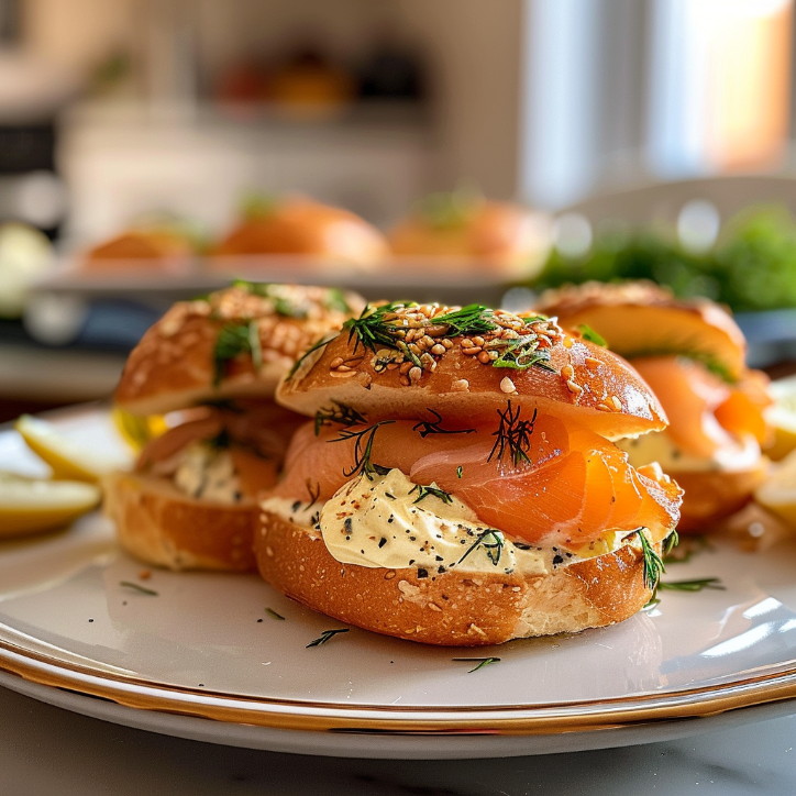 lachs zitronen creme slider