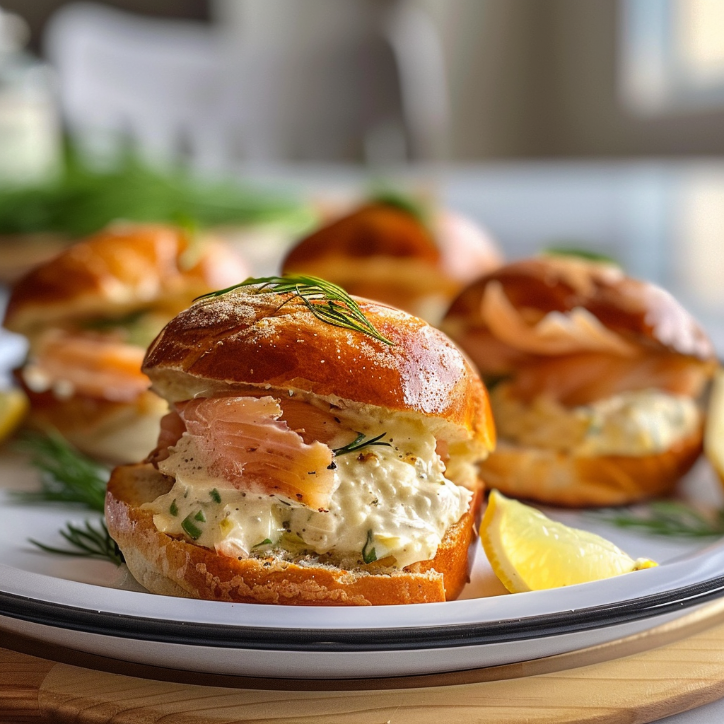 lachs zitronen creme slider