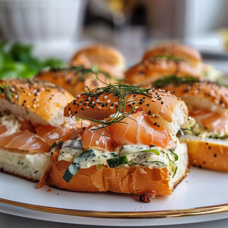 lachs zitronen creme slider