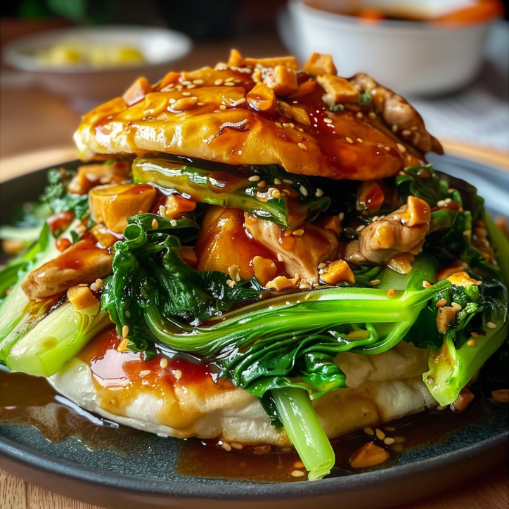 knuspriges hnchen mit pak: Knuspriges Hähnchen mit Pak Choi