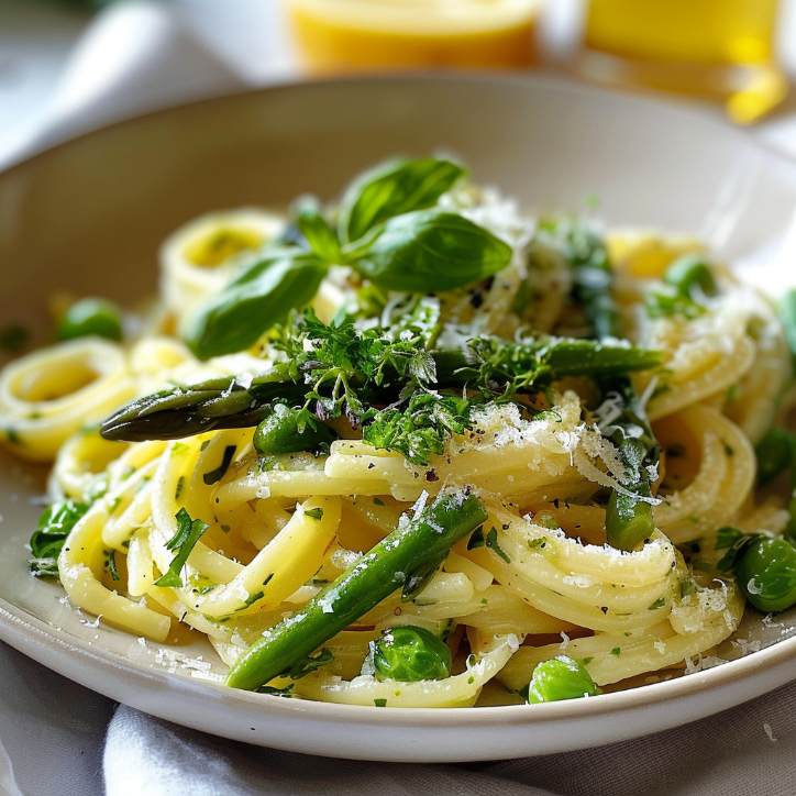 spargel pasta mit zitronenrahmsauce
