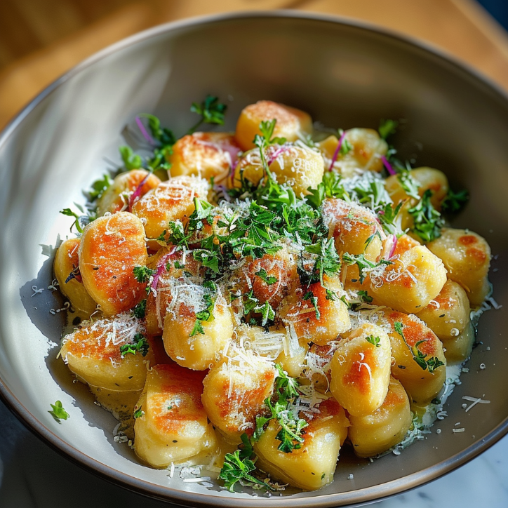 ucherlachs gnocchi mit parmesan