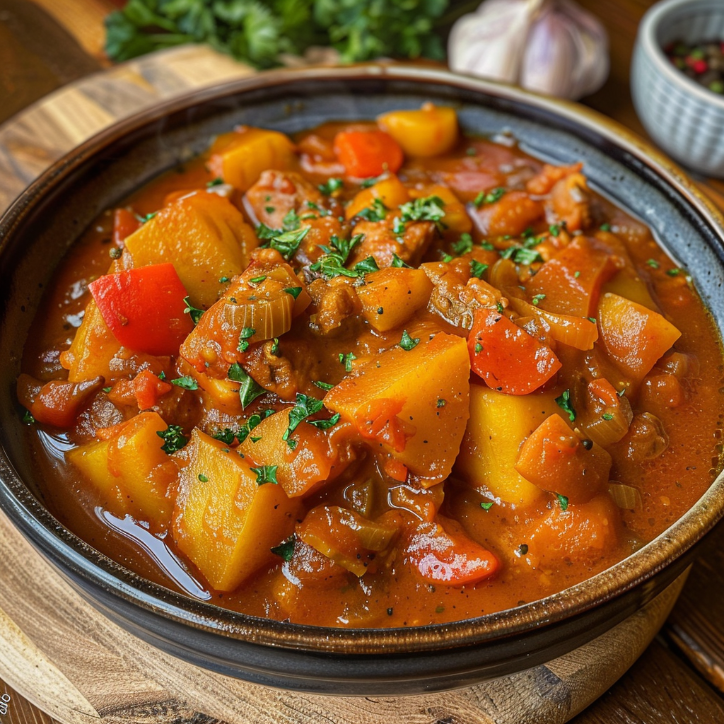 Kartoffelgulasch vegetarisch: Vegetarisches Kartoffelgulasch –