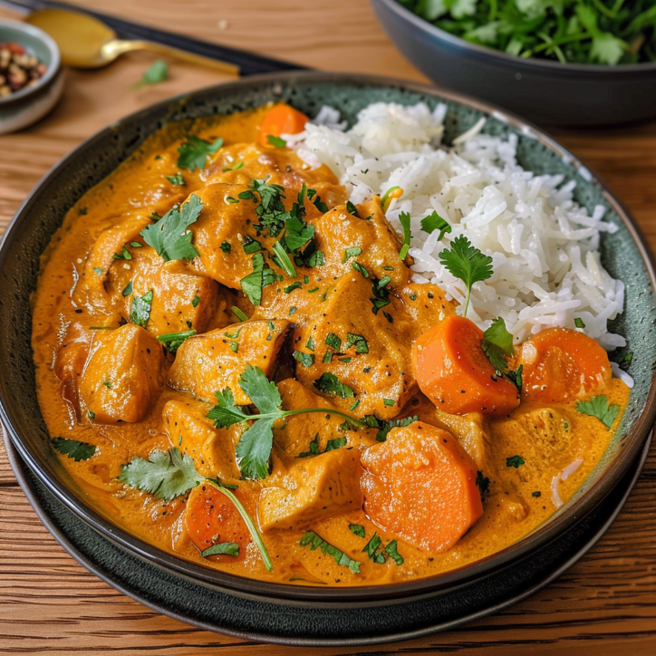 Kürbis Hähnchen Curry: Kürbis-Hähnchen-Curry: Würzig & cremig