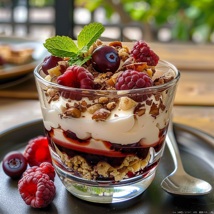 Zwetschgen Dessert im Glas: Zwetschgen-Dessert im Glas: Schnell