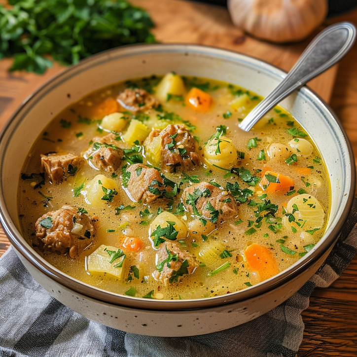 Herzhafte Suppe mit Hackfleischbällchen – einfach