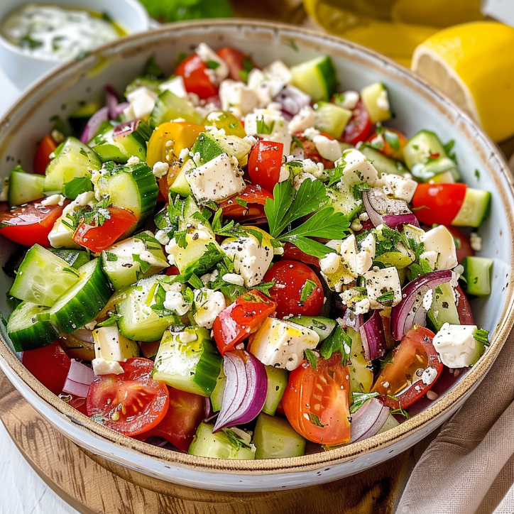 Griechischer Weiße-Bohnen-Salat