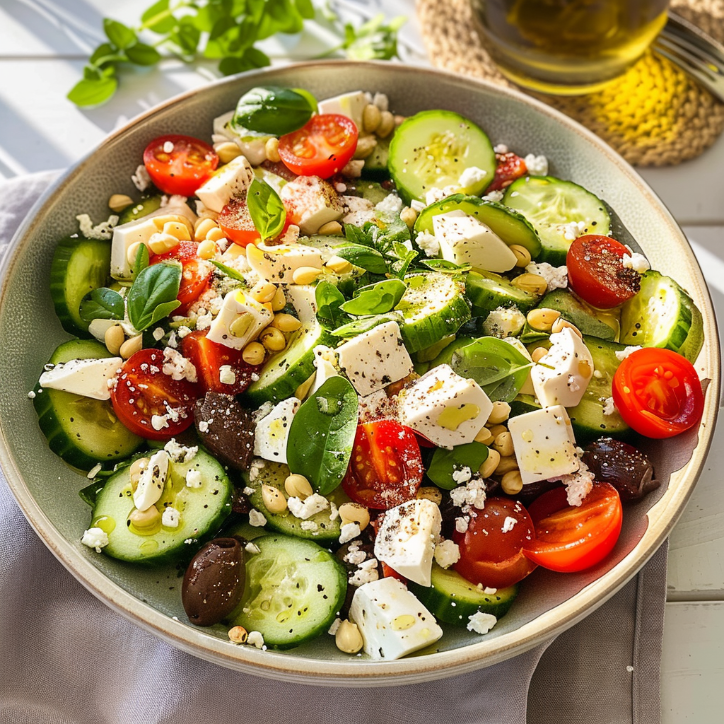 Griechischer Weiße-Bohnen-Salat
