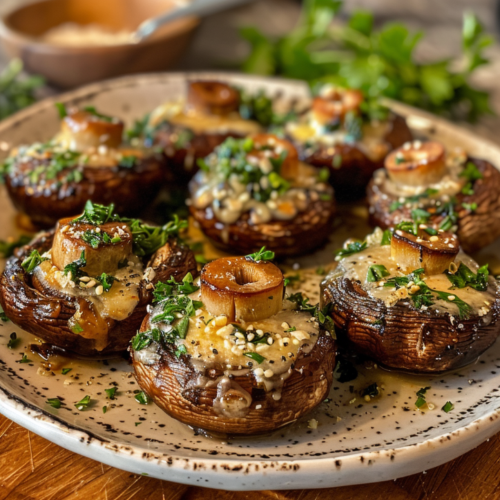Gefüllte Champignons Airfryer: Gefüllte Champignons im Airfryer