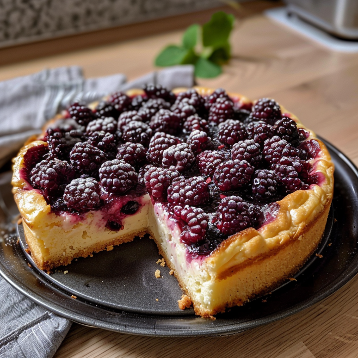 Brombeerkuchen mit Quark