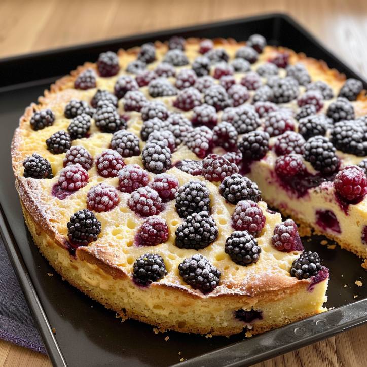 Brombeerkuchen mit Quark