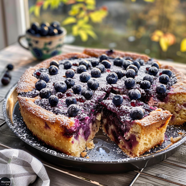 Blaubeerkuchen vom Blech