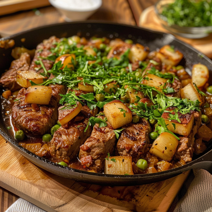 Bohnen Hackfleisch Pfanne