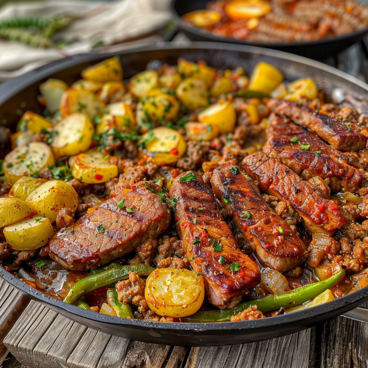 Bohnen Hackfleisch Pfanne