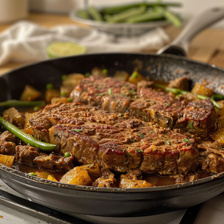 Bohnen Hackfleisch Pfanne